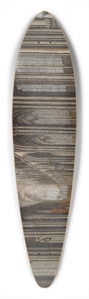 Christian Stcklin - Gotisches Kircheninterieur 39.3 inch art pintail longboard deck