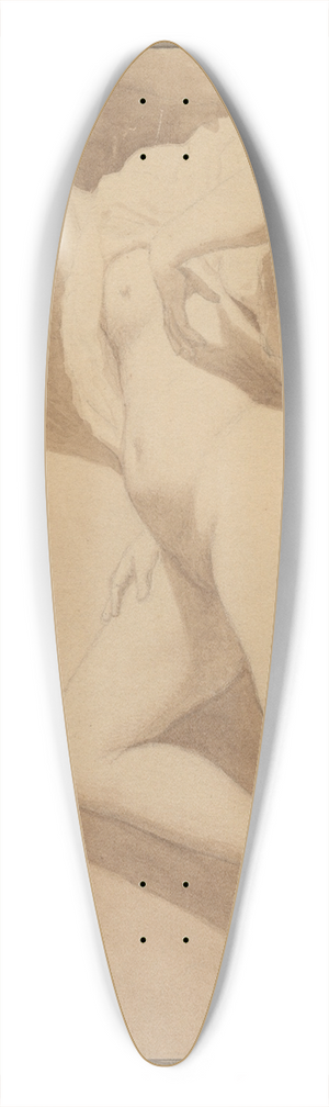 Christoffer Wilhelm Eckersberg - Liggende kvindelig model 39.3 inch art pintail longboard deck