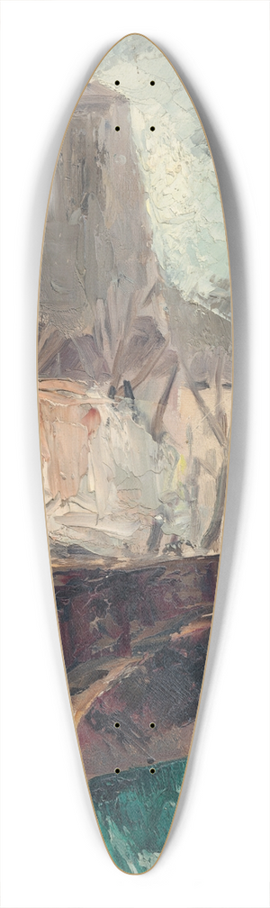 Christopher Wood - Bridge and Notre Dame, Paris 39.3 inch art pintail longboard deck