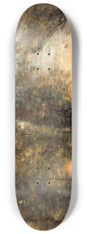 Jean-Baptiste-Camille Corot - The fisherman- evening effect 8.25 inch art skate deck