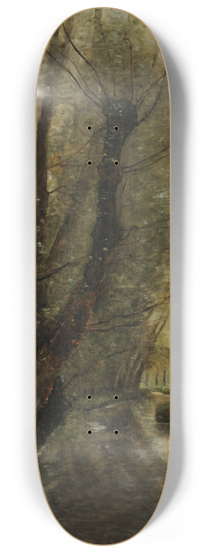 Jean-Baptiste-Camille Corot - Un ruisseau; environs de Beauvais 8.25 inch art skate deck