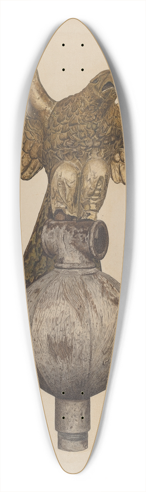Clarence W. Dawson - Golden Eagle 39.3 inch art pintail longboard deck