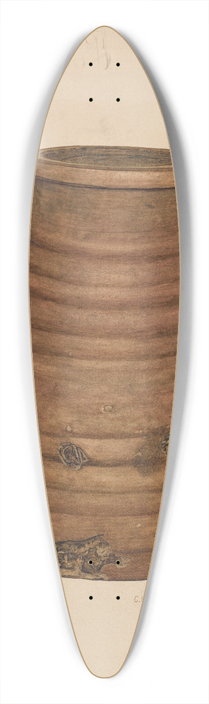 Clarence W. Dawson - Jug 39.3 inch art pintail longboard deck