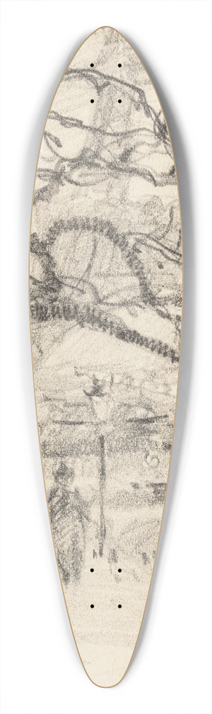 Claude Emile Schuffenecker - Paris, Champs de Mars 39.3 inch art pintail longboard deck