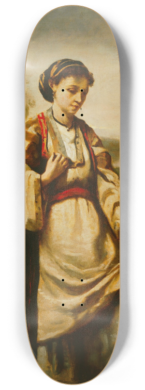 Jean-Baptiste-Camille Corot - Woman with Water Jar 8.25 inch art skate deck