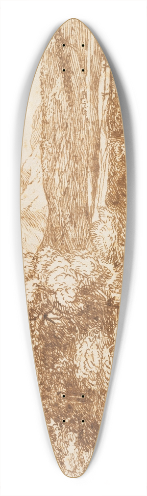 Claude Lorrain - Landschaft mit Baumgruppe am Wasser 39.3 inch art pintail longboard deck