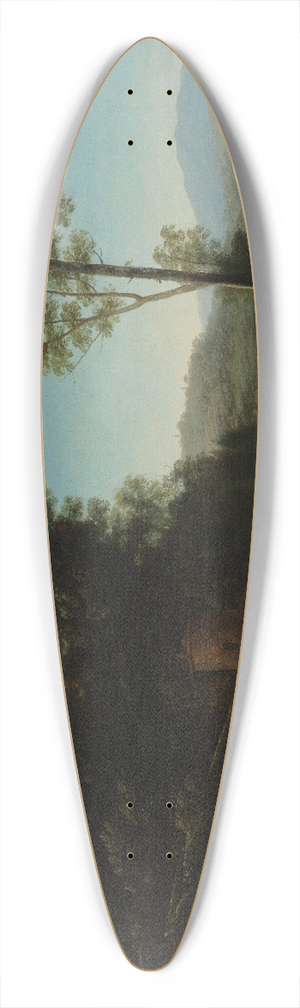 Claude Lorrain - Pastoral Landscape with a Mill 39.3 inch art pintail longboard deck