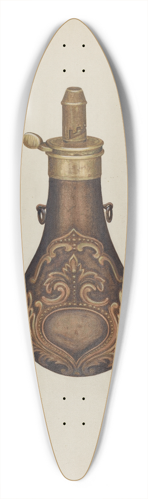 Claude Marshall - Powder Flask 39.3 inch art pintail longboard deck