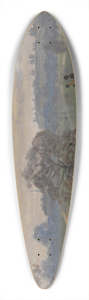 Claude Monet - Hyde Park, London 39.3 inch art pintail longboard deck