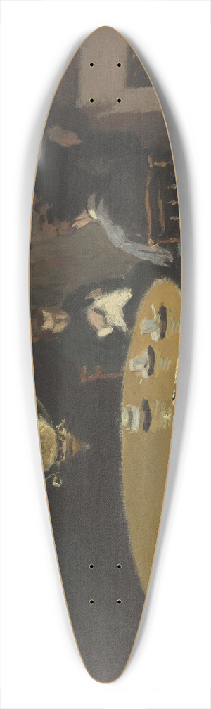 Claude Monet - Interior, after Dinner 39.3 inch art pintail longboard deck