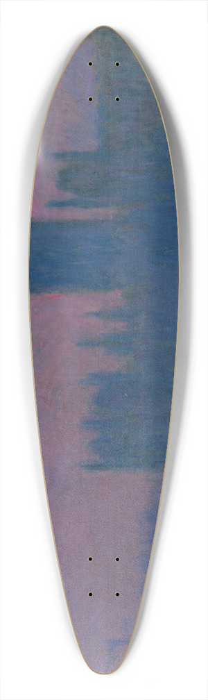 Claude Monet - Le Parlement, soleil couchant 39.3 inch art pintail longboard deck