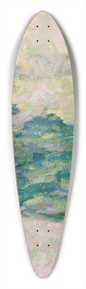 Claude Monet - Nymphas (fragment) 39.3 inch art pintail longboard deck