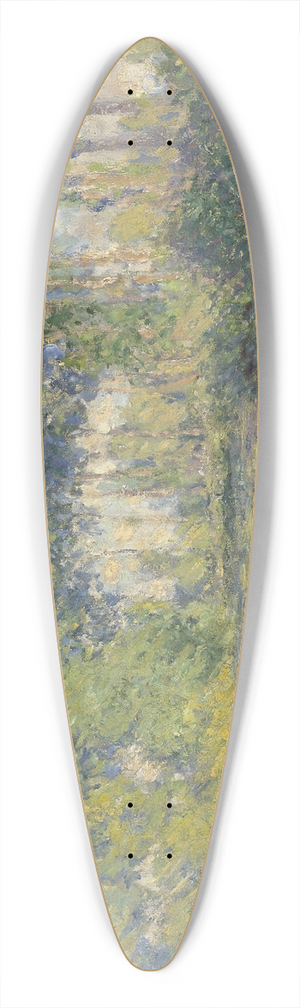 Claude Monet - Poplars on the Epte 39.3 inch art pintail longboard deck