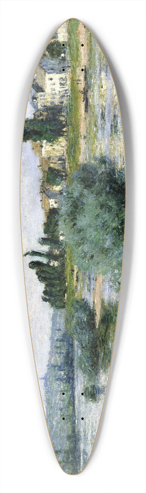 Claude Monet - The Seine at Lavacourt 39.3 inch art pintail longboard deck