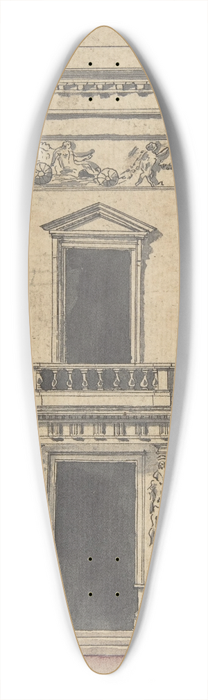 Claude Nicolas Ledoux - Design for a Stage Set 39.3 inch art pintail longboard deck