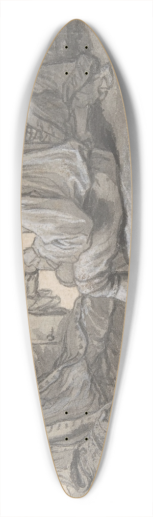 Claude Simpol - A Picnic Party 39.3 inch art pintail longboard deck