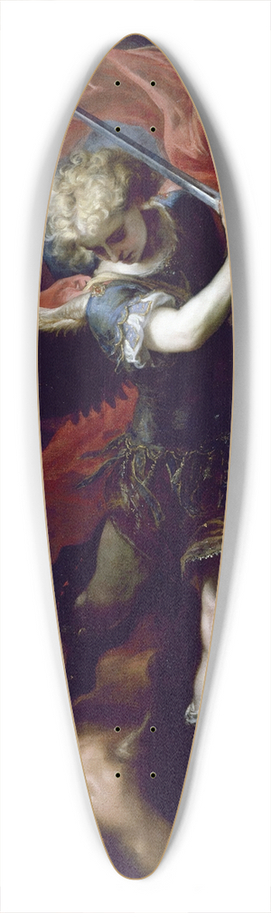 Claudio Coello - Saint Michael the Archangel 39.3 inch art pintail longboard deck