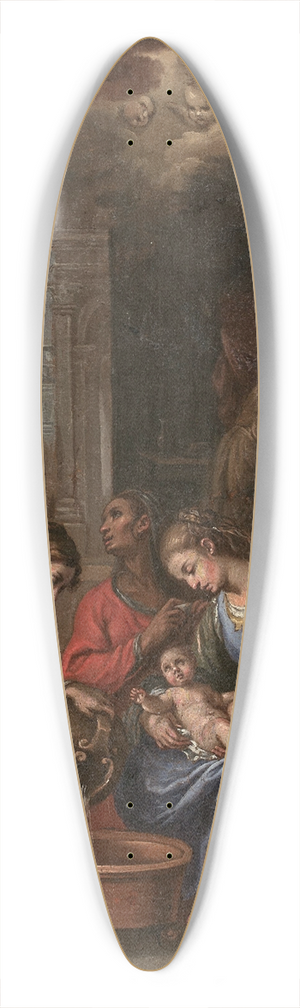 Claudio Ridolfi - La Naissance de la Vierge 39.3 inch art pintail longboard deck