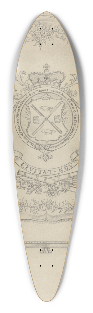 Clayton Braun - Silver Salver 39.3 inch art pintail longboard deck