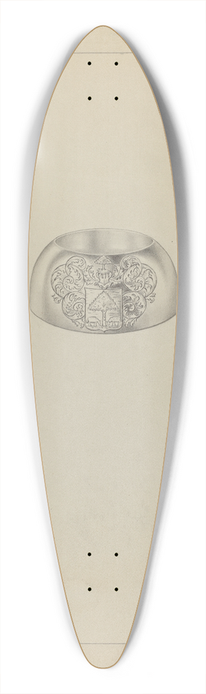 Clayton Braun - Silver Trencher Salt 39.3 inch art pintail longboard deck