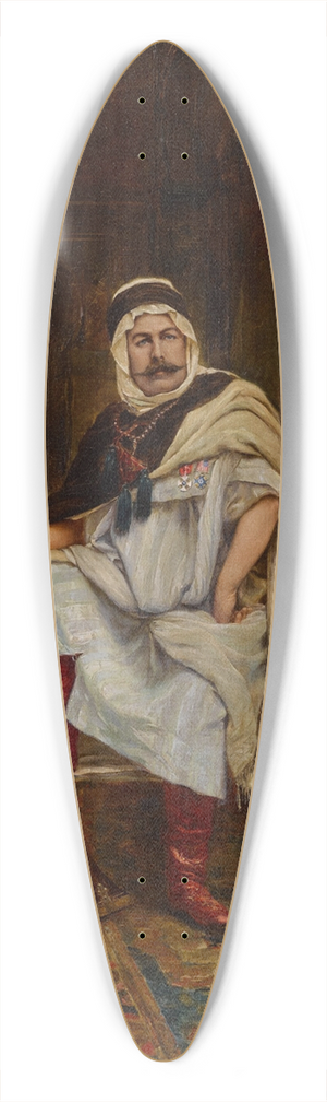 Clment Pujol de Guastavino - An Arab Guardsman at Rest 39.3 inch art pintail longboard deck