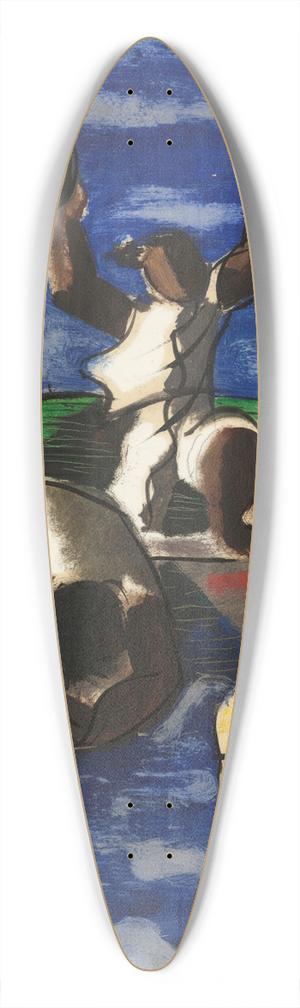Cndido Portinari - Preparatory drawing for Mining for Gold 39.3 inch art pintail longboard deck