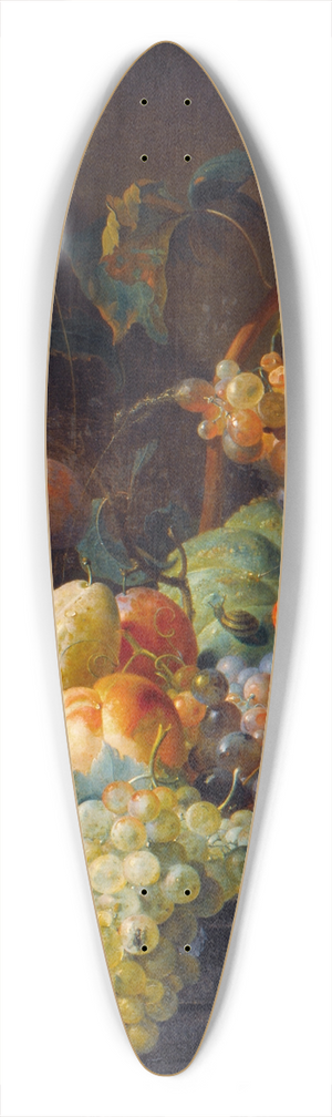 Coenraet Roepel - Still Life with fruit 39.3 inch art pintail longboard deck