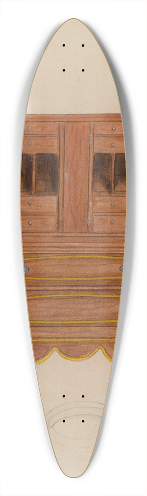 Columbus Simpson - Writing Desk 39.3 inch art pintail longboard deck