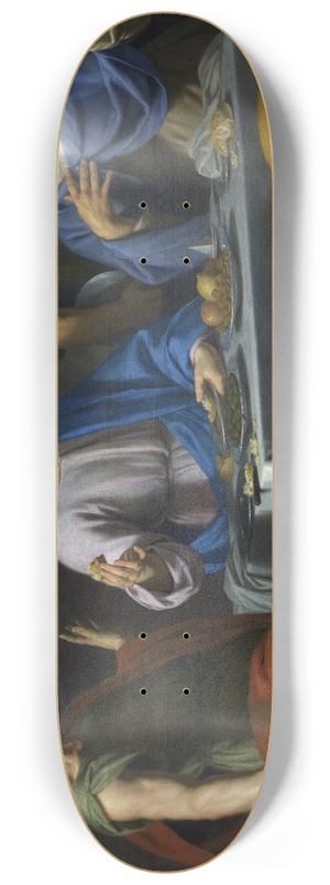 Jean-Baptiste de Champaigne - Supper at Emmaus 8.25 inch art skate deck