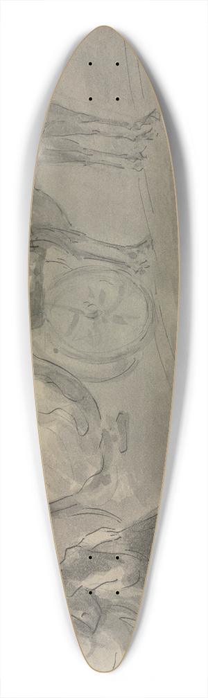 Constantin Guys - A Stop in the Park 39.3 inch art pintail longboard deck