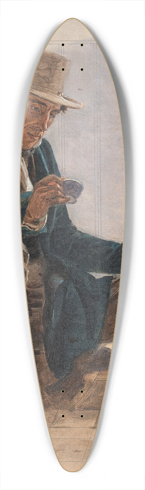 Constantin Hansen - Martinus Rrbye 39.3 inch art pintail longboard deck