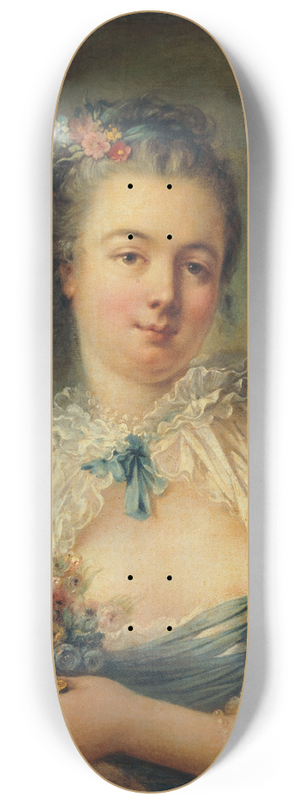 Jean-Baptiste Deshays - Portrait prsum de Jeanne-Elisabeth-Victoire Deshays, pouse de lartiste 8.25 inch art skate deck