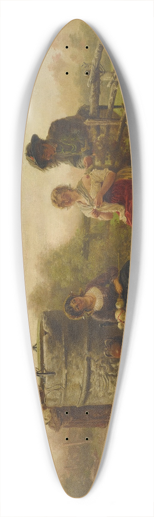 Continental School - Flirtation 39.3 inch art pintail longboard deck