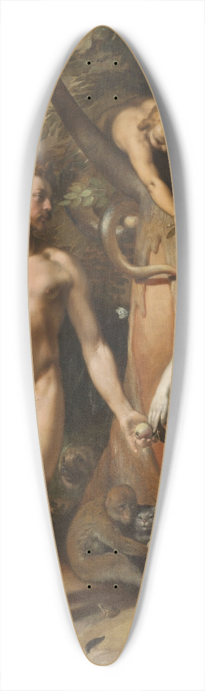 Cornelis Cornelisz Van Haarlem - The Fall of Man 39.3 inch art pintail longboard deck