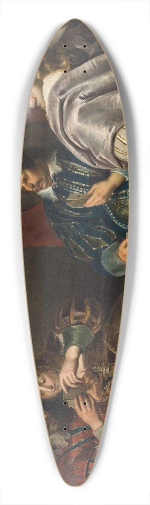 Cornelis de Vos - The Card Game 39.3 inch art pintail longboard deck