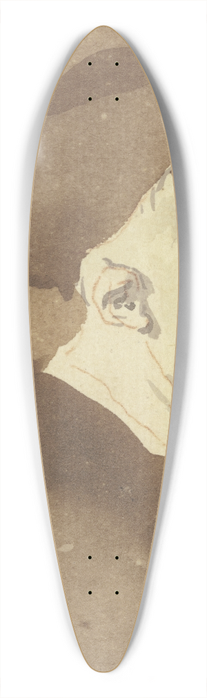 Cornelis Dusart - Hideous head 39.3 inch art pintail longboard deck