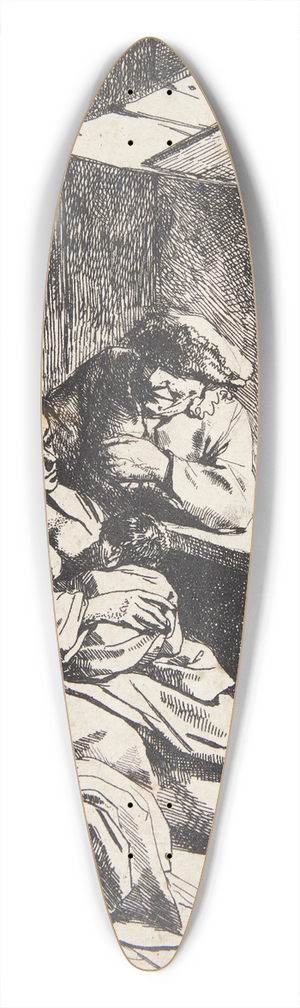 Cornelis Pietersz. Bega - En ung mor med sit barn 39.3 inch art pintail longboard deck