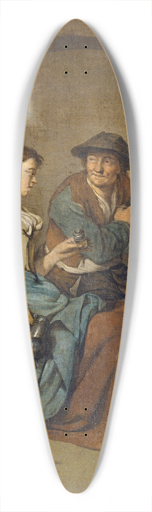 Cornelis Pietersz. Bega - Tavern Scene 39.3 inch art pintail longboard deck