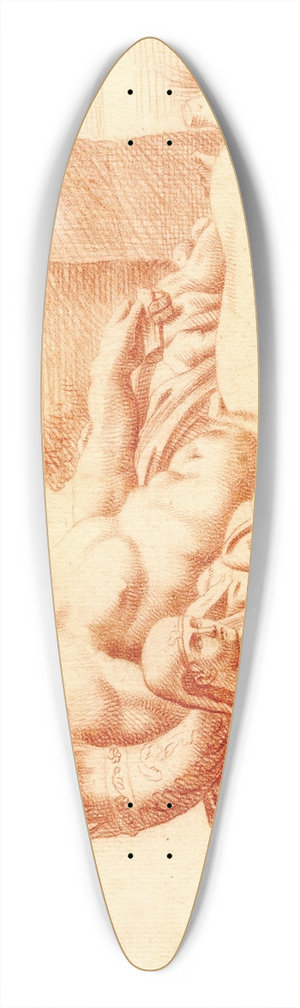 Cornelis Pronk - Beeld van de riviergod 39.3 inch art pintail longboard deck