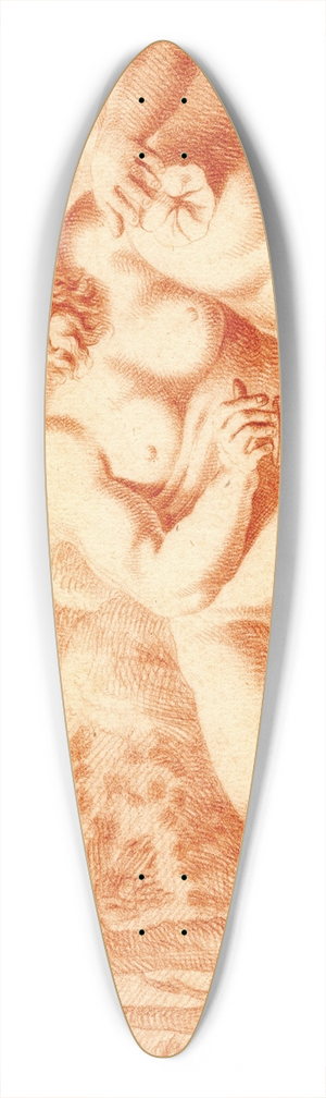 Cornelis Pronk - Beeld van een riviergod 39.3 inch art pintail longboard deck