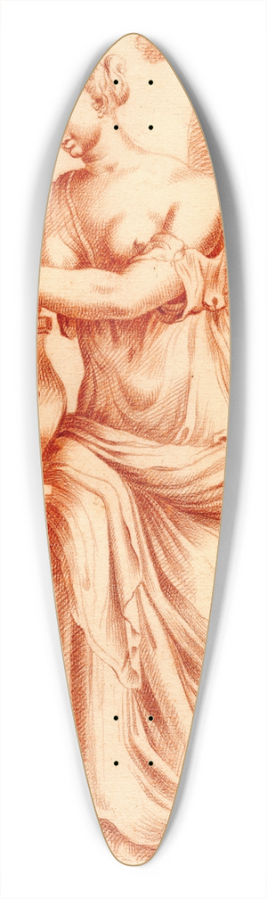 Cornelis Pronk - Beeld van staande vrouw met lier 39.3 inch art pintail longboard deck
