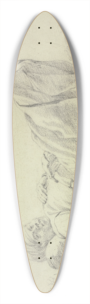 Cornelis Saftleven - Lying boy 39.3 inch art pintail longboard deck