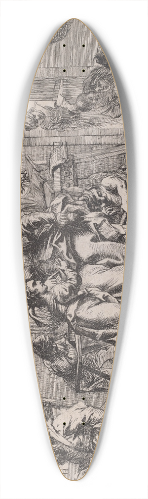 Cornelis Schut - Grammatica 39.3 inch art pintail longboard deck