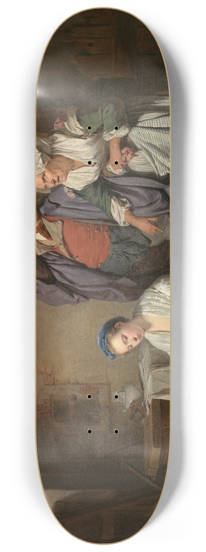 Jean-Baptiste Greuze - Broken Eggs 8.25 inch art skate deck
