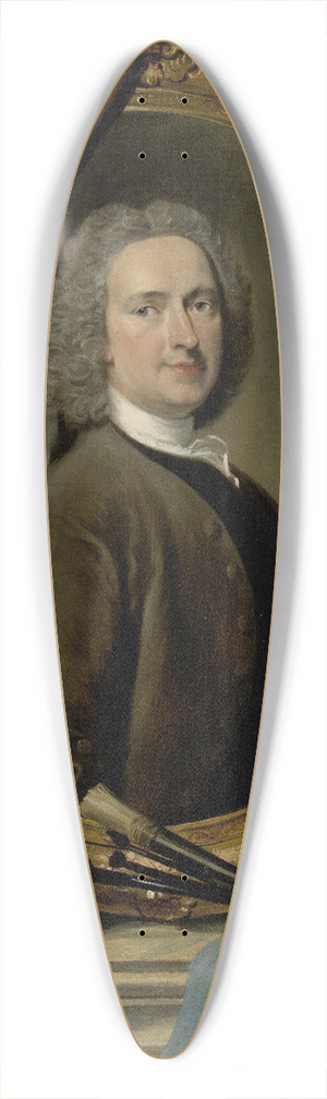 Cornelis Troost - Self-portrait 39.3 inch art pintail longboard deck