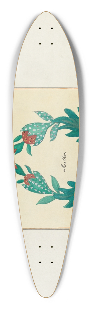 Cornelius Christoffels and Margaret Linsley - Autograph Quilt 39.3 inch art pintail longboard deck