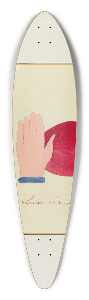 Cornelius Christoffels and Margaret Linsley - Pieced Autograph Quilt (1 Piece) 39.3 inch art pintail longboard deck