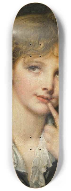 Jean-Baptiste Greuze - Head of a Boy 8.25 inch art skate deck