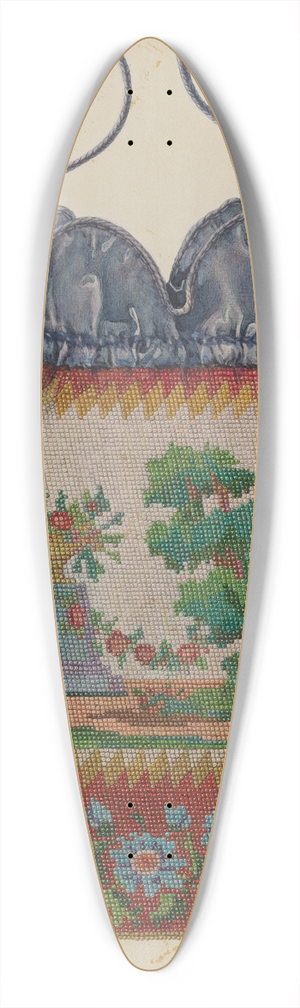 Cornelius Christoffels - Beaded Bag 39.3 inch art pintail longboard deck