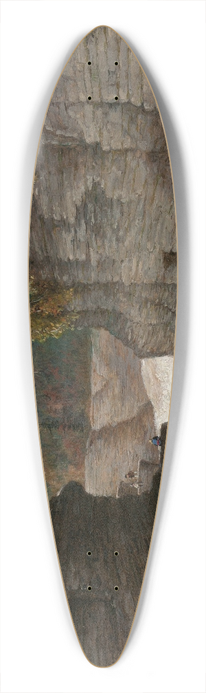 Cornelius David Krieghoff - River Gorge, Autumn 39.3 inch art pintail longboard deck